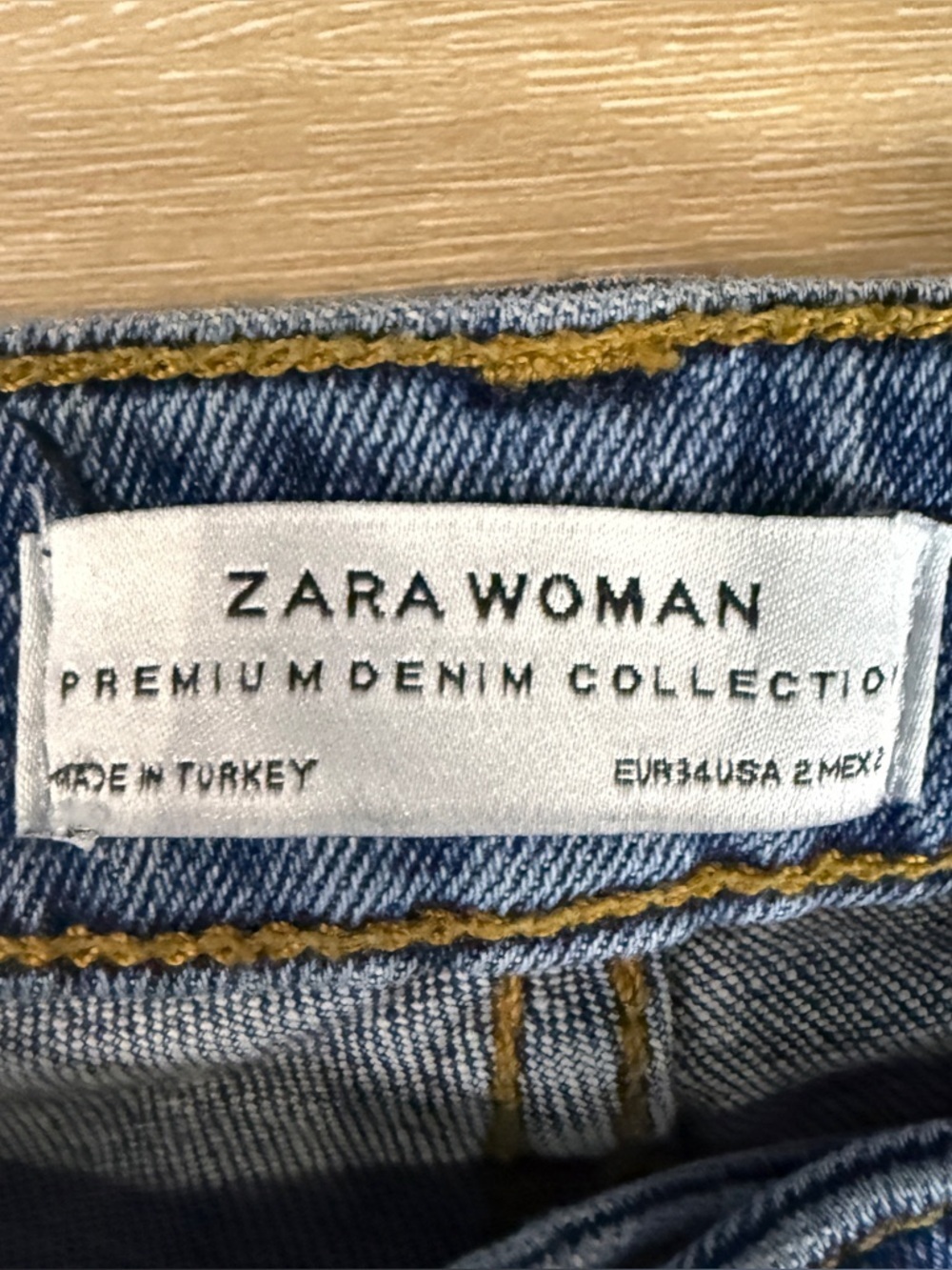 Zara Woman Embroidered Skinny Jeans Distressed Raw Hem Denim | Size 2 - Picture 4 of 6